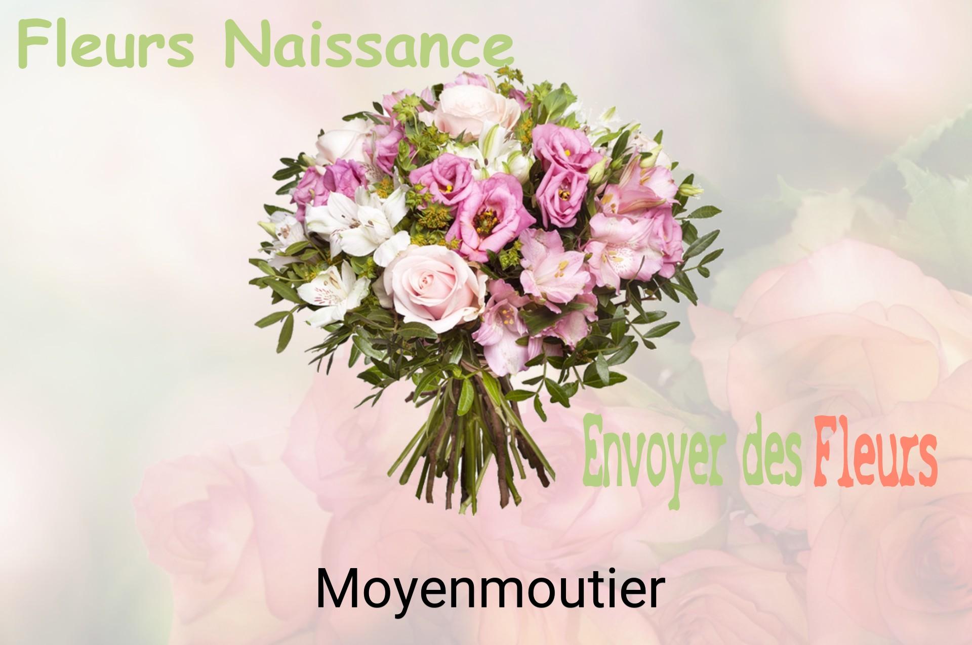 Bouquet de fleurs de naissance livré à Moyenmoutier