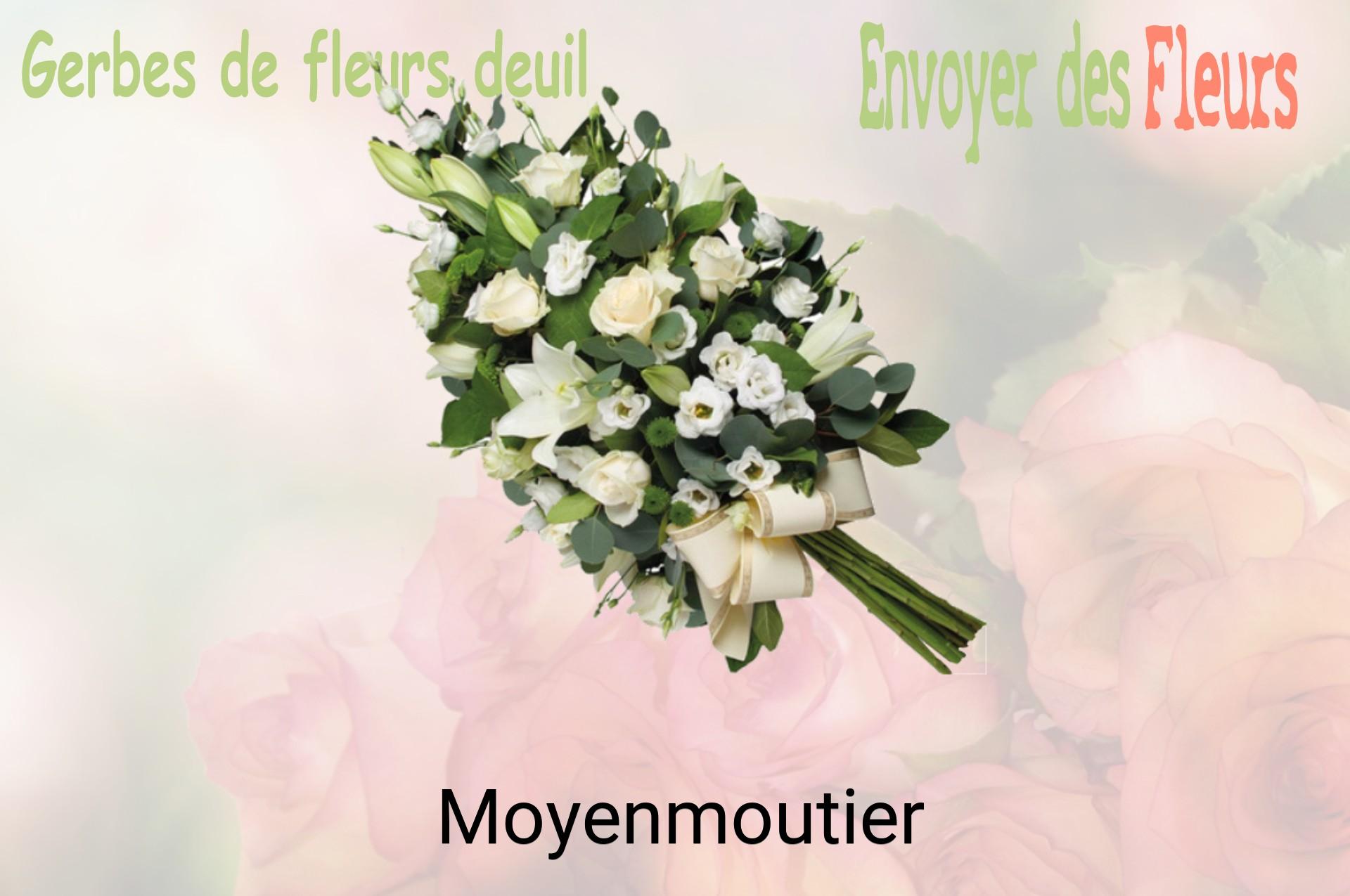 Gerbe de fleurs de deuil livrée à Moyenmoutier